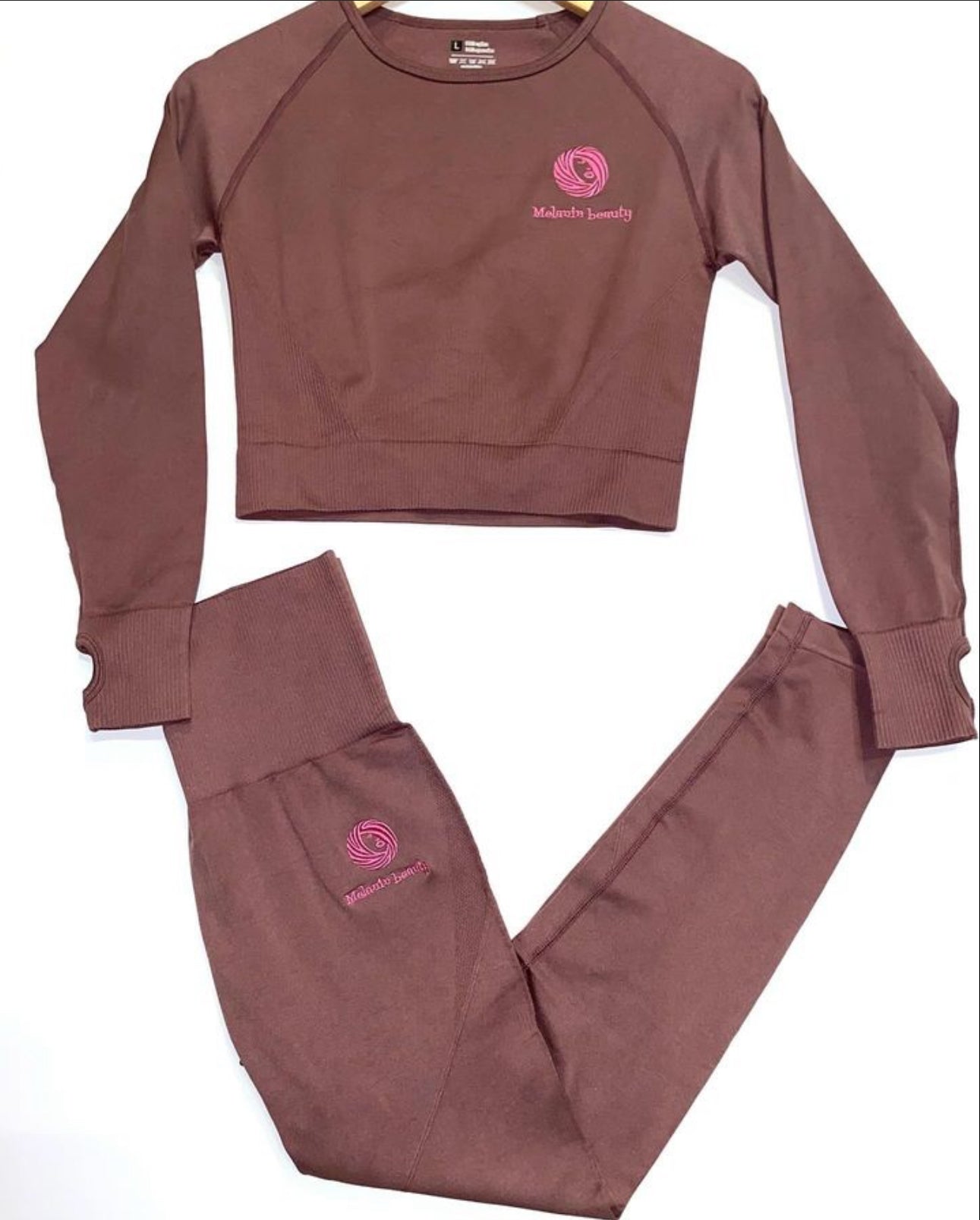 Long sleeve two piece athletic spandex sets!